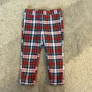 Plaid pull on pants